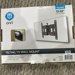 Onn brand tilting tv wall mount for 13-32” tv, 25lb weight capacity